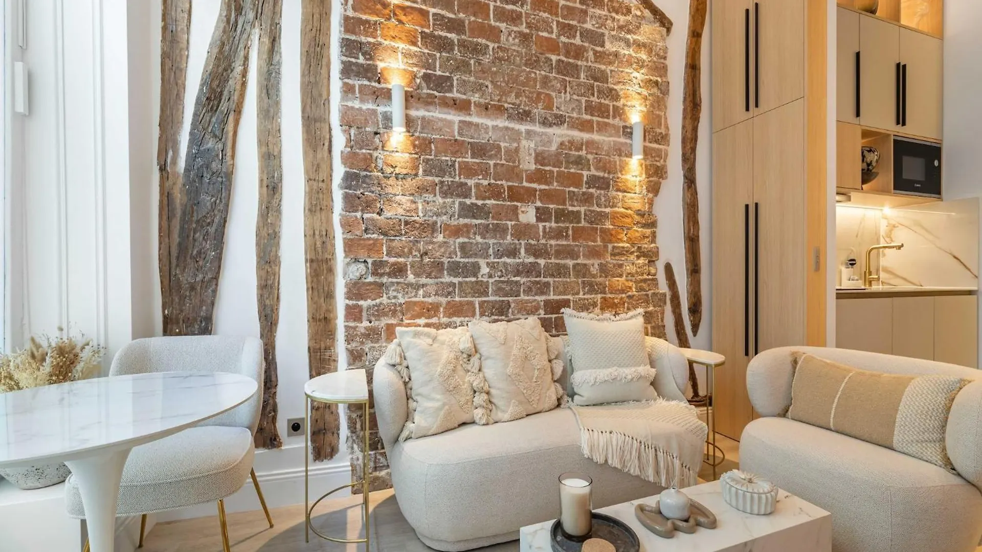 公寓 Central Historic Loft By Architect, Near Louvre 巴黎